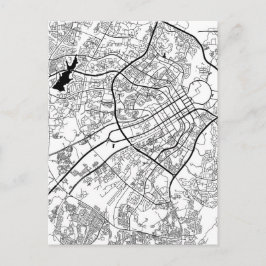 Abuja Nigeria Map Briefkaart