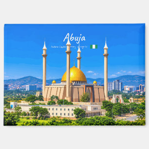 Abuja, Nigeria - Nationale Moskee Gouden Koepel Magneet