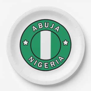 Abuja Nigeria Papieren Bordje