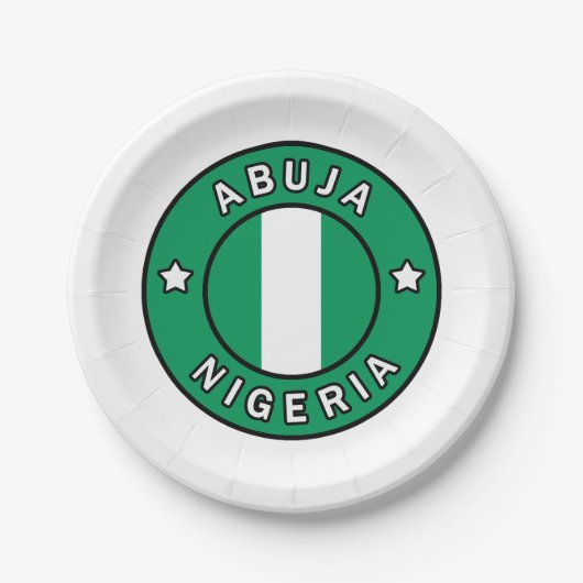 Abuja Nigeria Papieren Bordje (Voorkant)
