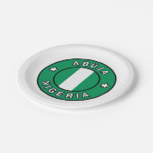 Abuja Nigeria Papieren Bordje (Gekanteld)