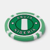 Abuja Nigeria Poker Chips (Enkel)