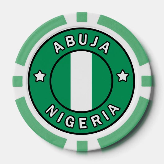 Abuja Nigeria Poker Chips (Voorkant)