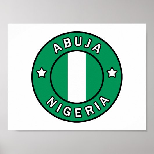 Abuja Nigeria Poster (Voorkant)