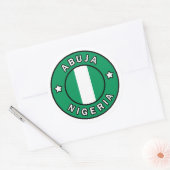 Abuja Nigeria Ronde Sticker (Envelop)
