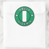 Abuja Nigeria Ronde Sticker (Tas)