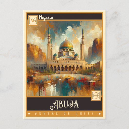 Abuja, Nigeria |  schilderij Briefkaart (Voorkant)