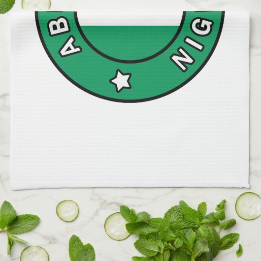 Abuja Nigeria Theedoek (Gevouwen)