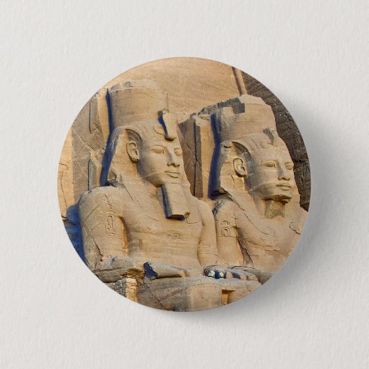 Abul Simbel (2) Ronde Button 5,7 Cm (Voorkant)