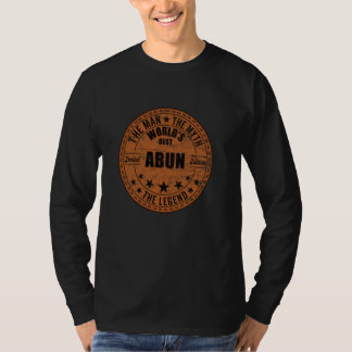 Abun Het Man De mythe De legende Voornaam Abun T-shirt