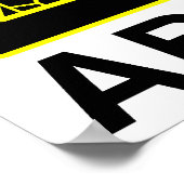 Abunai Sign Poster (Hoek)