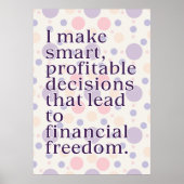 abundance affirmation-Poster Poster (Voorkant)