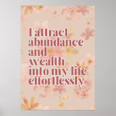 abundance affirmation-Poster Poster (Voorkant)