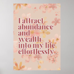 abundance affirmation-Poster Poster