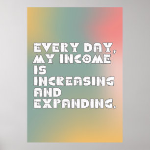abundance affirmation-Poster Poster