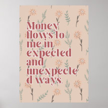 abundance affirmation-Poster