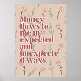 abundance affirmation-Poster Poster