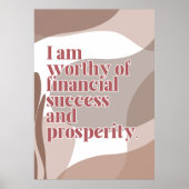 abundance affirmation-Poster Poster (Voorkant)