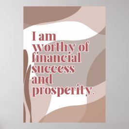 abundance affirmation-Poster Poster
