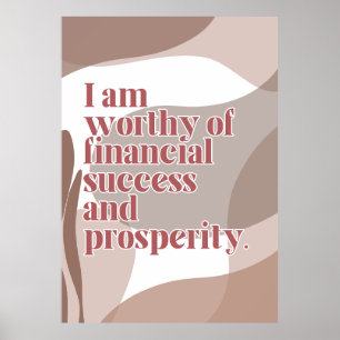 abundance affirmation-Poster Poster