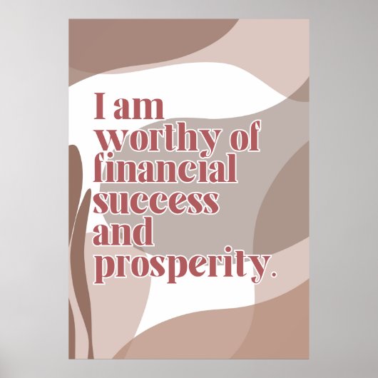 abundance affirmation-Poster Poster (Voorkant)