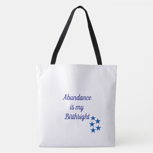 Abundance Birthright Tote Bag (Voorkant)
