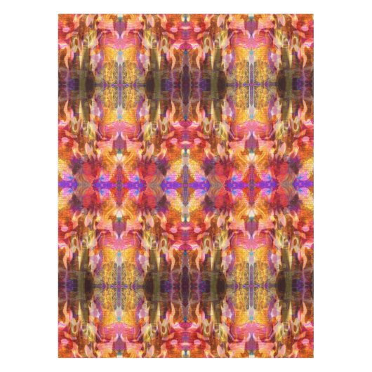 Abundance Fire Horse Feng Shui Tablecloth Deprise Tafelkleed (Voorkant)