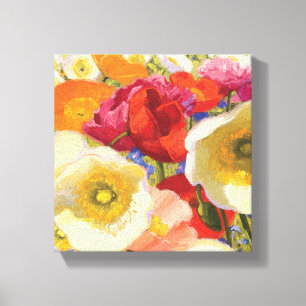 Abundance of Flowers Canvas Afdruk