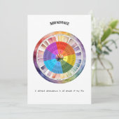 Abundance Positive Affirmation-Kaart Feestdagenkaart (Staand voorkant)