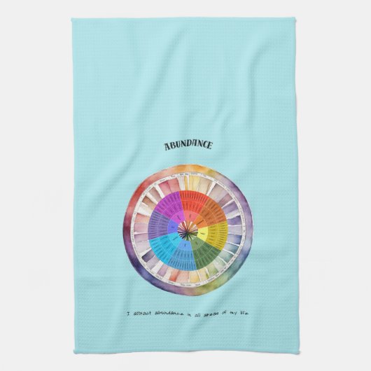 Abundance Positive Affirmation Theedoek (Verticaal)