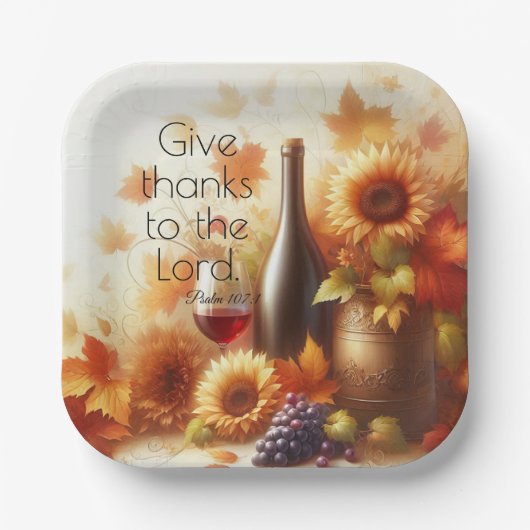 Abundant Grace & Autumn Glory Papieren Bordje (Voorkant)