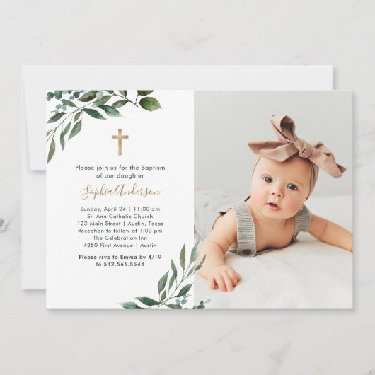 Abundant Greenery | Foto- en gouden randapparaten Kaart (Voorkant)