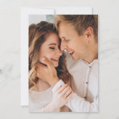 Abundant Greenery Lijst Photo Wedding Kaart (Achterkant)