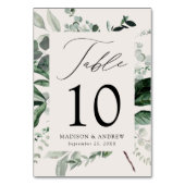 Abundant Greenery Personalized Wedding Kaart (Achterkant)