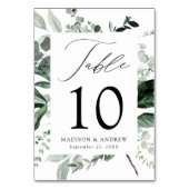 Abundant Greenery Personalized Wedding Kaart (Voorkant)