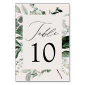 Abundant Greenery Wedding Kaart (Achterkant)