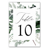 Abundant Greenery Wedding Kaart (Voorkant)