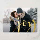 Abundant Joy | Horizontale foto Folie Feestdagenkaart (Voorkant)