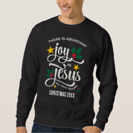 Abundant Joy in Jesus Christian Christmas Trui