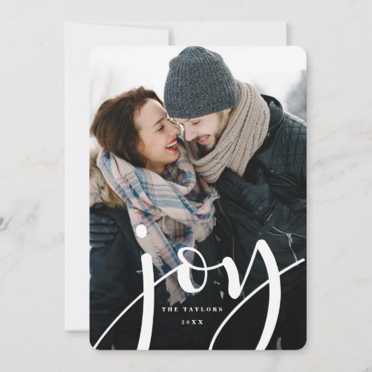 Abundant Joy | Verticale feestdag-fotokaart Feestdagenkaart (Voorkant)