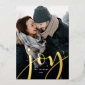 Abundant Joy | Verticale foto Folie Feestdagenkaart (Voorkant)