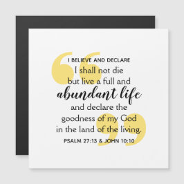 ABUNDANT LIFE Positieve Christelijke bevestiging
