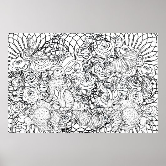 Abundant Rabbits Poster (Voorkant)