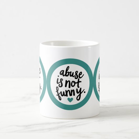 Abuse is not funny koffiemok (Center)