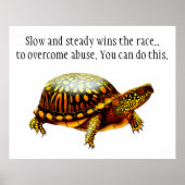 Abuse Survivors Turtle Inspirerend Poster (Voorkant)