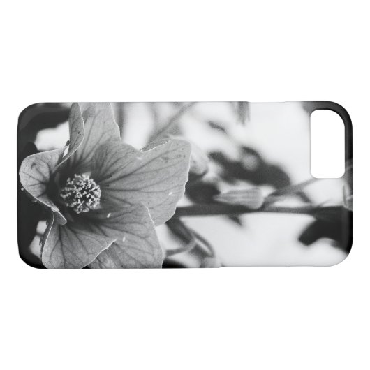 Abutilon Pictum Flower Black and White Photography Case-Mate iPhone Case (Achterkant (Horizontaal))