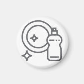 Abwasch Aktivitätenbutton Hausarbeit Magneet (Voorkant)