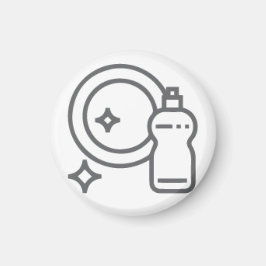 Abwasch Aktivitätenbutton Hausarbeit Magneet