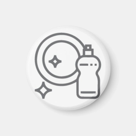 Abwasch Aktivitätenbutton Hausarbeit Magneet (Voorkant)