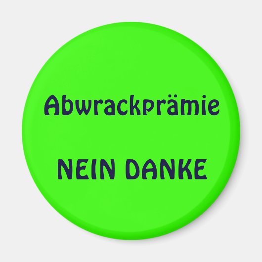 Abwrackprämie Magneet (Voorkant)